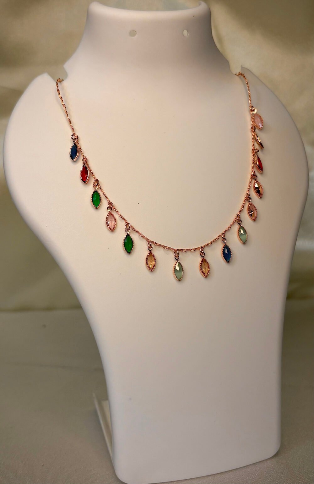 Vermeil multicoloured necklace