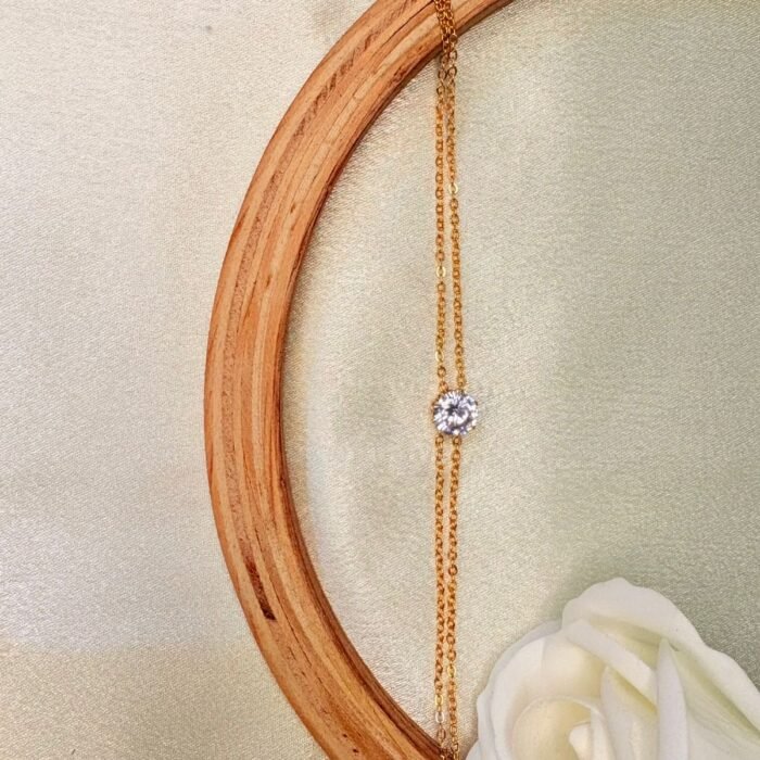 2 layered diamond bracelet 