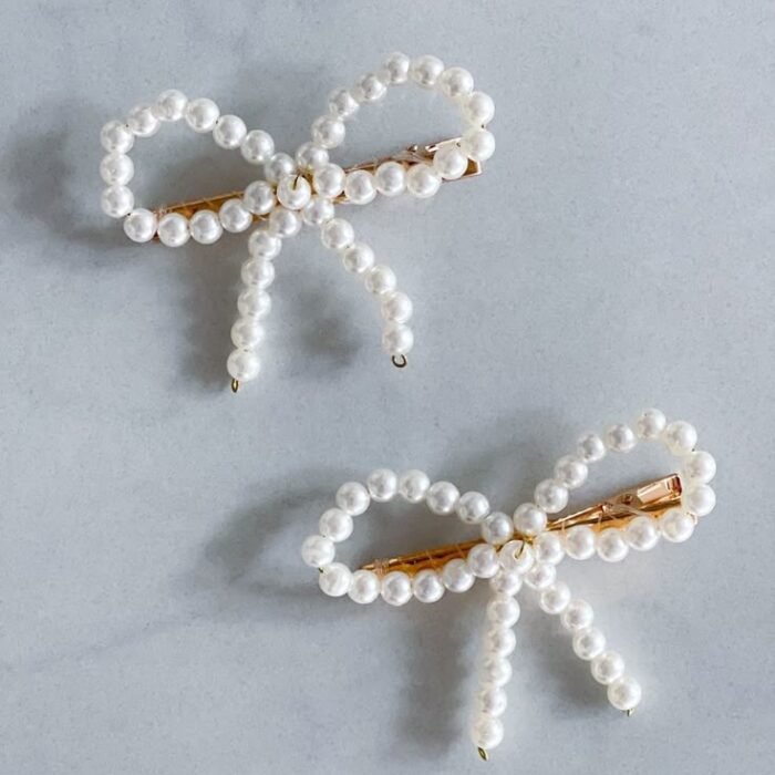 Vintage pearl bow